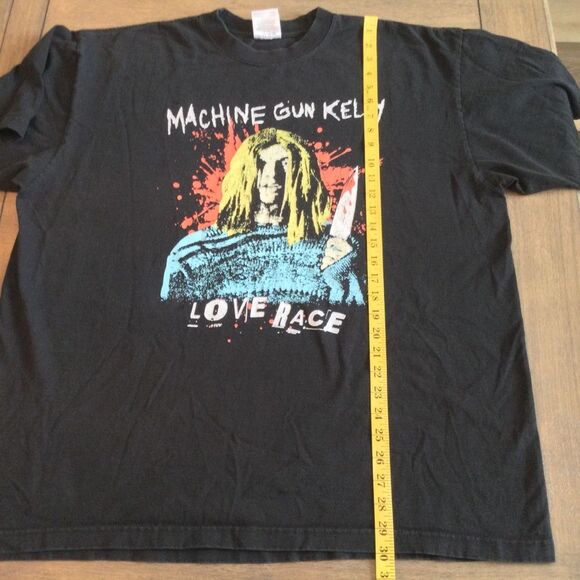 Machine Gun Kelly “Love Race” Men’s Heavyweight Graphic T-Shirt. Size 2XL - Picture 7 of 9